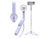 Spigen Magsafe Bluetooth Selfie Stick Tripod Lavender - 1346673 - zdjęcie 1